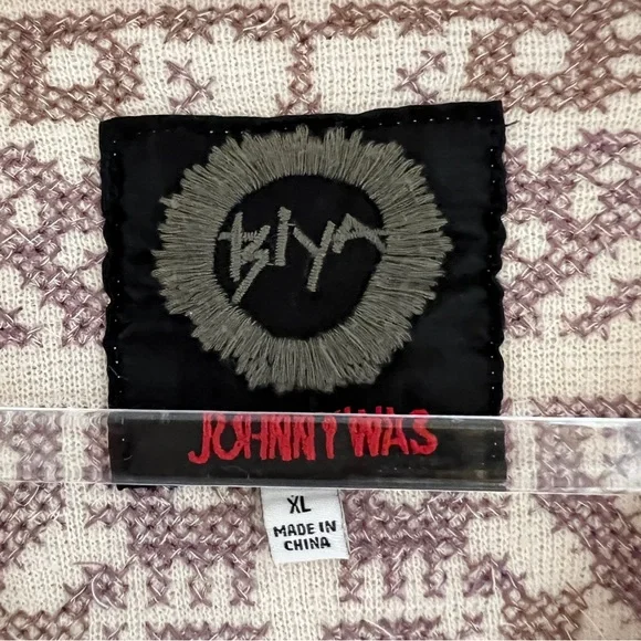 Johnny Was Biya Fenella Embroidered Open Front Cardigan Sweater in Alabaster - Picture 14 of 15